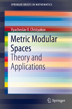 Metric Modular Spaces (eBook, PDF) - Chistyakov, Vyacheslav