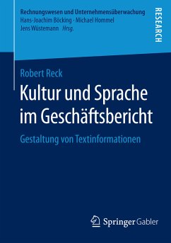 Kultur und Sprache im Geschäftsbericht (eBook, PDF) - Reck, Robert