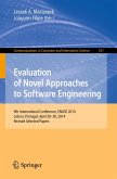 Evaluation of Novel Approaches to Software Engineering (eBook, PDF)