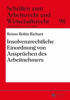 Cover Insolvenzrechtliche Einordnung von Ansprüchen des Arbeitnehmers