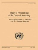 Index to Proceedings of the General Assembly: 2013/2014: Part II - Index to Speeches