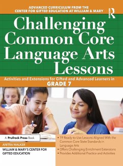 Challenging Common Core Language Arts Lessons - Clg Of William And Mary/Ctr Gift Ed