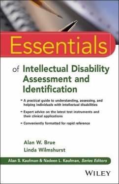 Essentials of Intellectual Disability Assessment and Identification - Brue, Alan W.;Wilmshurst, Linda