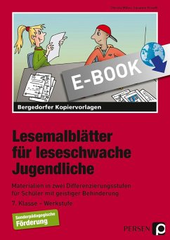 Lesemalblätter für leseschwache Jugendliche (eBook, PDF) - Miller, Christa; Krauth, Susanne