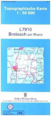 Cover Topographische Karte Baden-Württemberg, Zivilmilitärische Ausgabe - Breisach am Rhein