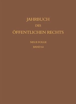 Jahrbuch des öffentlichen Rechts der Gegenwart. Neue Folge