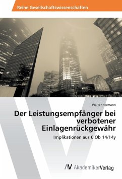 Cover Der Leistungsempfänger bei verbotener Einlagenrückgewähr