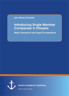 Introducing Single Member Companies in Ethiopia (eBook, PDF) - Chewaka, Jetu Edosa