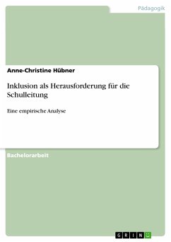 Inklusion als Herausforderung für die Schulleitung (eBook, PDF) - Hübner, Anne-Christine
