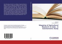 Mapping of Agricultural Research in India : A Scientometric Study