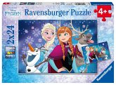 Ravensburger 09074 - Puzzle Disney Frozen, Nordlichter, 2 x 24 Teile
