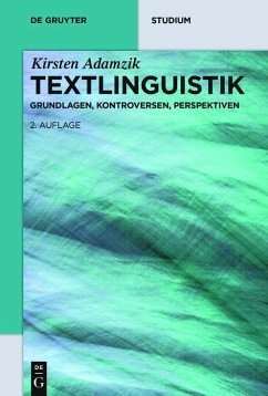 Textlinguistik (eBook, ePUB) - Adamzik, Kirsten
