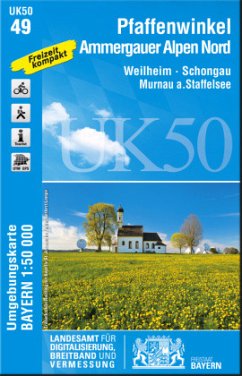 Cover Topographische Karte Bayern Pfaffenwinkel, Ammergauer Alpen Nord
