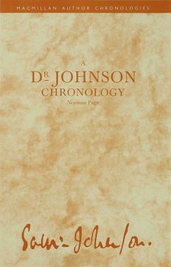 A Dr Johnson Chronology - Page, Norman