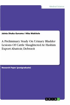 A Preliminary Study On Urinary Bladder Lesions Of Cattle Slaughtered At Hashim Export Abattoir, Debrzeit
