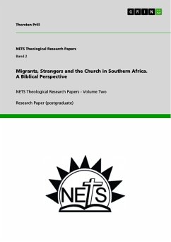 Migrants, Strangers and the Church in Southern Africa. A Biblical Perspective (eBook, ePUB)