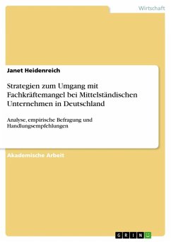 Strategien zum Umgang mit Fachkräftemangel bei Mittelständischen Unternehmen in Deutschland (eBook, ePUB)