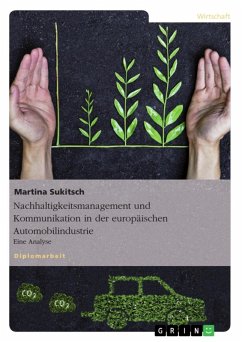 Nachhaltigkeitsmanagement und Kommunikation in der europäischen Automobilindustrie (eBook, ePUB) - Sukitsch, Martina