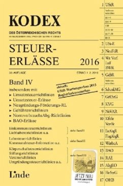 KODEX Steuer-Erlässe 2016 (f. Österreich) - Bodis, Andrei