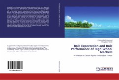 Role Expectation and Role Performance of High School Teachers