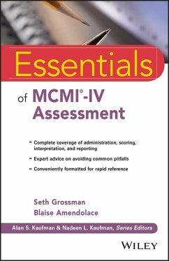 Essentials of MCMI-IV Assessment - Grossman, Seth D.;Amendolace, Blaise