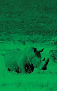 Alive! white rhino - Green duotone - Photo Art Notebooks (5 x 8 series) - Jansson, Eva-Lotta