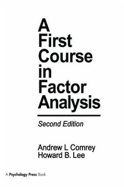 A First Course in Factor Analysis - Comrey, Andrew L; Lee, Howard B