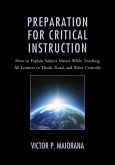 Preparation for Critical Instruction