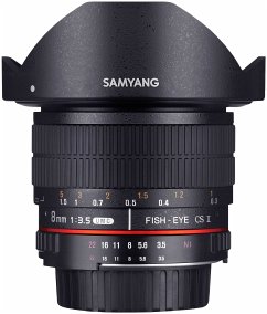 Samyang MF 3,5/8 Fish-Eye II APS- Objektiv für Canon EF