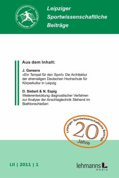Cover Leipziger Sportwissenschaftliche Beiträge (eBook, PDF)