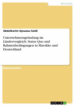 Unternehmensgründung im Ländervergleich. Status Quo und Rahmenbedingungen in Marokko und Deutschland (eBook, PDF)