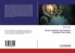 Stress Analysis for Surface Cracked Thin Plate