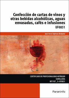 Confección de cartas de vinos y otras bebidas alcohólicas, aguas envasadas, cafés e infusiones - Ferrer Espinosa, Juan