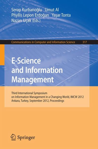 E-Science and Information Management (eBook, PDF) E-Science and Information Management (eBook, PDF)