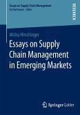 Essays on Supply Chain Management in Emerging Markets (eBook, PDF)
