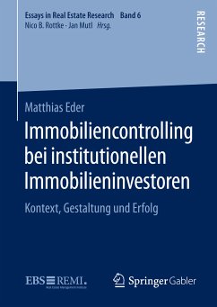 Immobiliencontrolling bei institutionellen Immobilieninvestoren (eBook, PDF) - Eder, Matthias