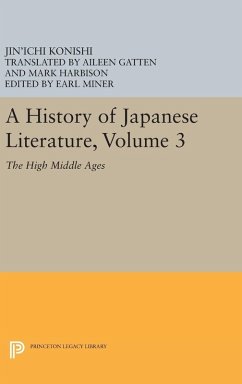Cover A History of Japanese Literature, Volume 3