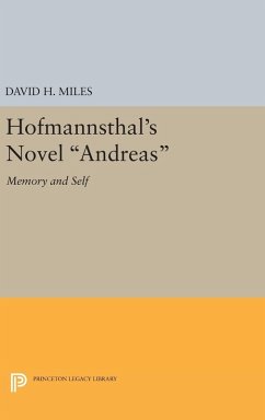 Cover Hofmannsthal's Novel Andreas