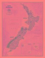 National Geographic New Zealand Wall Map - Executive (23.5 X 30.25 In) - National Geographic Maps