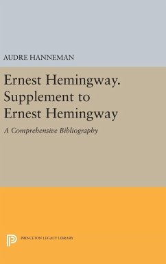 Cover Ernest Hemingway. Supplement to Ernest Hemingway