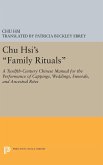 Chu Hsi's Family Rituals