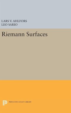 Riemann Surfaces - Ahlfors, Lars Valerian; Sario, Leo