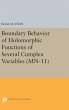 Boundary Behavior of Holomorphic... - Bild 1
