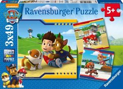 Ravensburger 09369 - Paw Patrol - Helden mit Fell, Puzzle 3x49 Teile