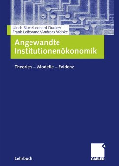 Cover Angewandte Institutionenökonomik (eBook, PDF)