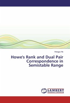 Howe's Rank and Dual Pair Correspondence in Semistable Range