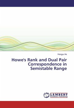 Howe's Rank and Dual Pair Correspondence in Semistable Range - He, Hongyu