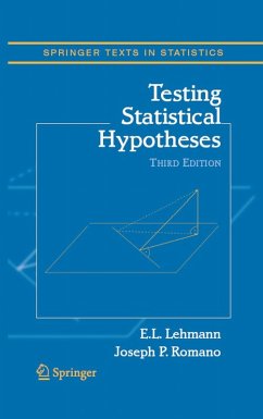 Testing Statistical Hypotheses (eBook, PDF) - Lehmann, Erich L.; Romano, Joseph P.
