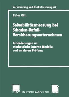 Solvabilitätsmessung bei Schaden-Unfall-Versicherungsunternehmen (eBook, PDF) - Ott, Peter