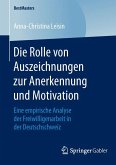 Die Rolle von Auszeichnungen zur Anerkennung und Motivation (eBook, PDF)